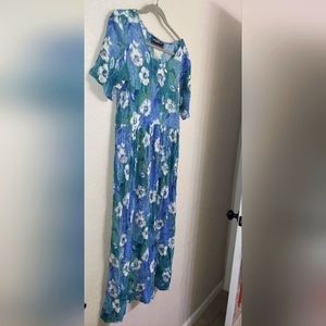 ☆Vintage 90's☆ Molly Malloy Midi Shift Dress Women's Size Medium Floral Y2k VTG